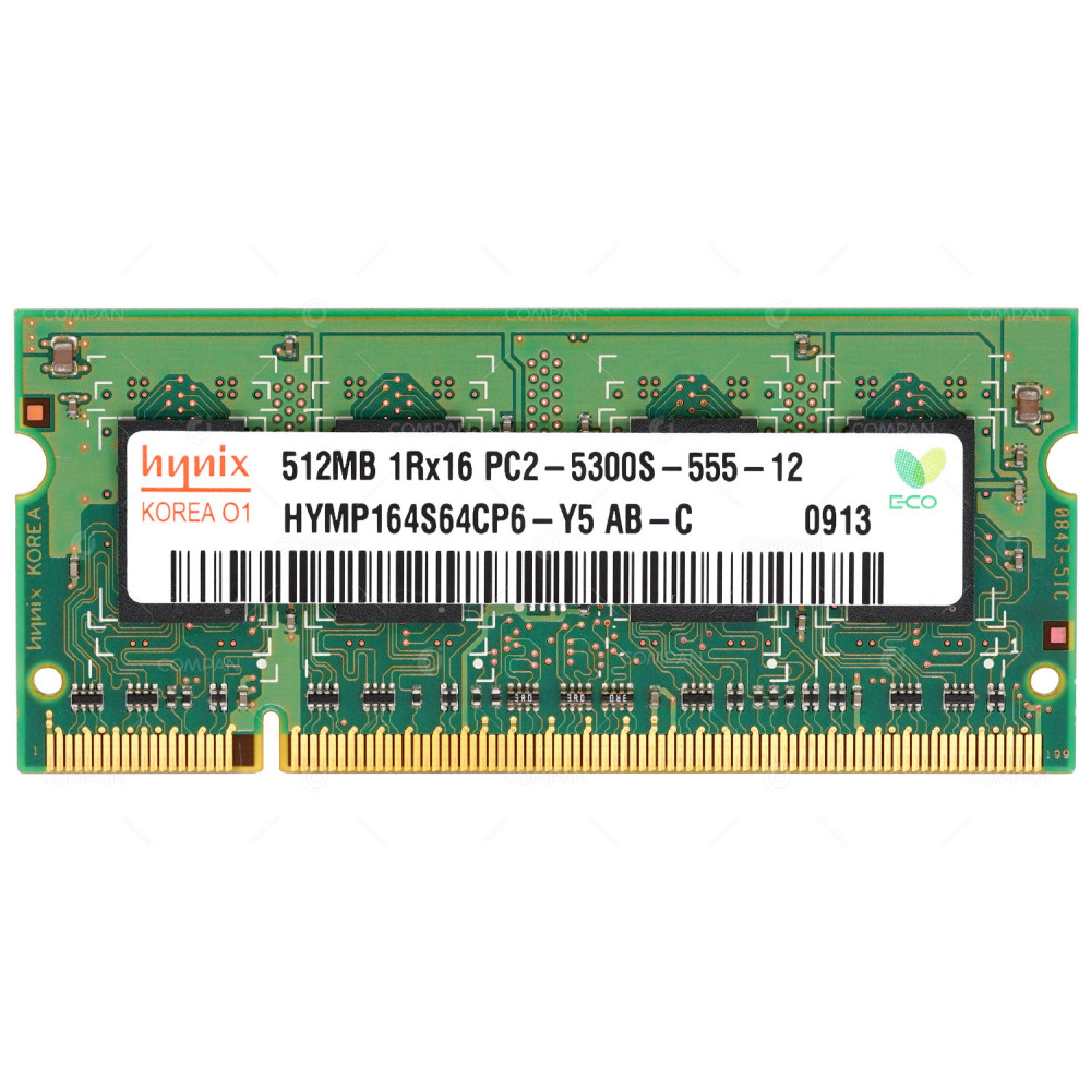 HYMP164S64CP6-Y5 HYNIX 512MB 1RX16 PC2 5300S DDR2 MEMORY FOR LAPTOPS -